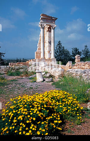 Il santuario di Apollo Hylates, Kourion, Republik di Cipro Foto Stock