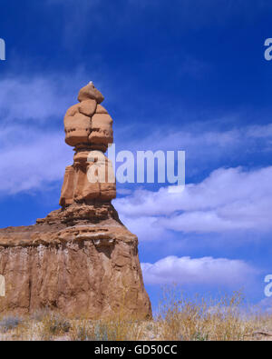 Im Sandsteinfigur Goblin Valley, Goblin Valley State Park, Utah, Stati Uniti d'America Foto Stock