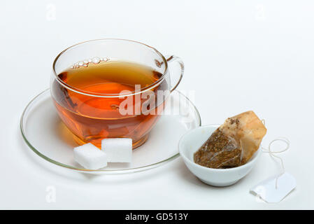 Tasse Tee mit Teebeutel Foto Stock