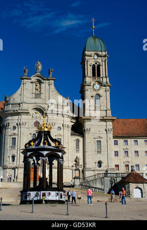 Convento di Einsiedeln, Einsiedeln, canton Svitto, Svizzera Foto Stock