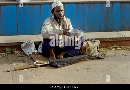 Mendicante cieco Foto Stock