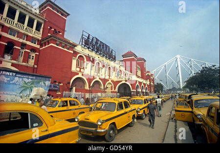 Stazione ferroviaria di Howrah Foto Stock