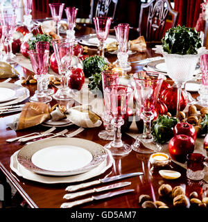 Tavola di Natale Foto Stock