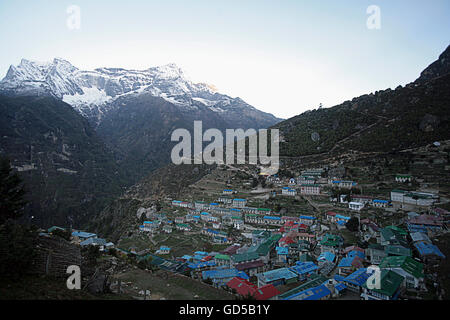 Namche Bazaar Foto Stock