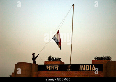Wagah Border Foto Stock
