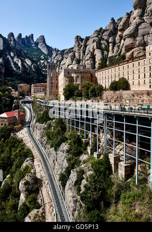 Santa Maria de Montserrat Foto Stock