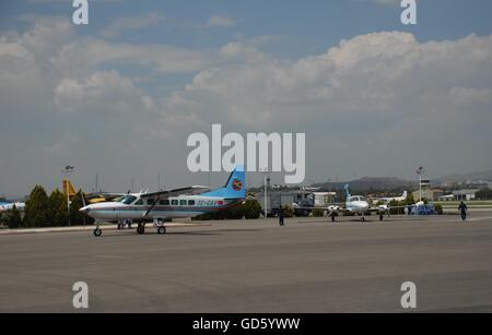 Cessna 206 Caravan aereo al Turco Associazione aria-THK's Etimesgut aeroporto durante l'aria fest Foto Stock