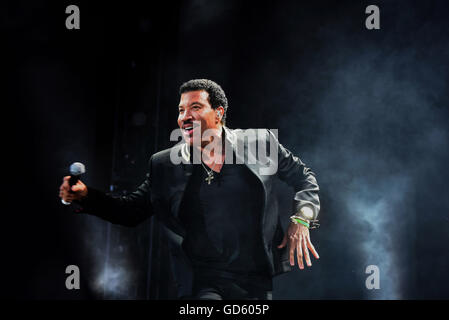 Lionel Richie concerto, presso il Liberty Stadium, Galles del Sud Foto Stock