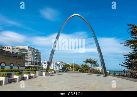 Passo corto Prima Guerra Mondiale Memorial Il Leas Folkestone Kent England Foto Stock