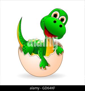 Poco carino dinosauro Illustrazione Vettoriale