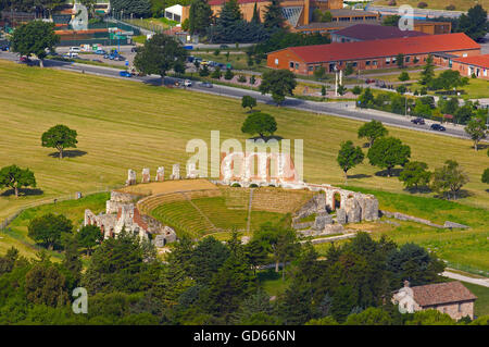 Gubbio, Teatro Romano, Umbria, Italia, Europa Foto Stock