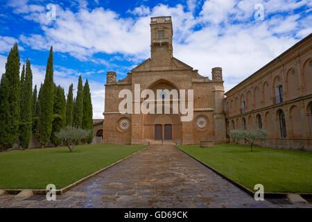 Santa Maria de la Oliva, monastero cistercense, Monastero di La Oliva Carcastillo Navarra, Spagna, Foto Stock