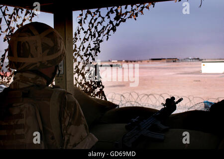 Fotografia di Jamie Callister Soldati britannici, Iraq, Agosto 2006 Foto Stock