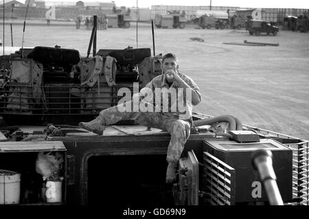 Fotografia di Jamie Callister Soldati britannici, Iraq, Agosto 2006 Foto Stock