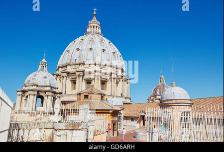 Cupola della Basilica di San Pietro Roma Lazio Italia Europa Foto Stock