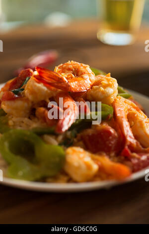 Moqueca di gamberetti, piatto brasiliano Foto Stock