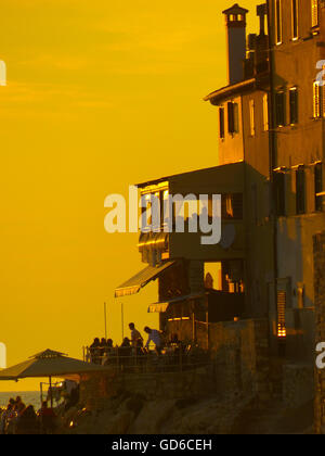 Rovigno,Croazia fine giorno tramonto,cartolina Foto Stock