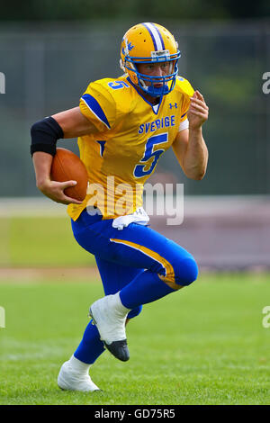 Football americano, Campionato Europeo 2010, Francia vs. Svezia, Wetzlar, Hesse Foto Stock