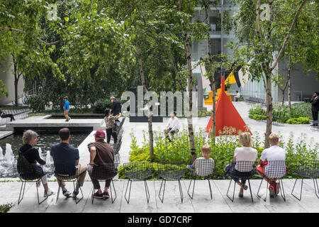 Museo di Arte Moderna di Abby Aldrich Rockefeller Sculpture Garden, NYC Foto Stock