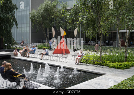 Museo di Arte Moderna di Abby Aldrich Rockefeller Sculpture Garden, NYC Foto Stock