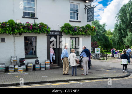 Il mulino pub, Mill Lane, Cambridge, Inghilterra, Regno Unito Foto Stock