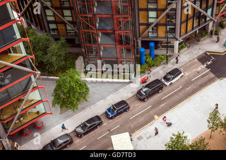 Street view dalla Tate Modern extension sulla South Bank di Londra, Regno Unito Foto Stock