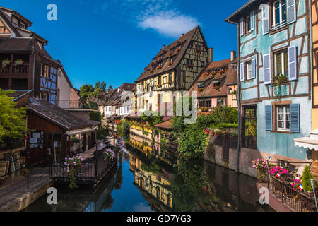 Petite Venezia quarto nella città di Colmar Alsace Francia Foto Stock