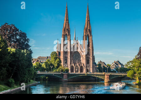 La Chiesa di San Paolo a Strasburgo Francia Foto Stock