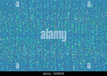 Abstract mozaic blu sullo sfondo Foto Stock