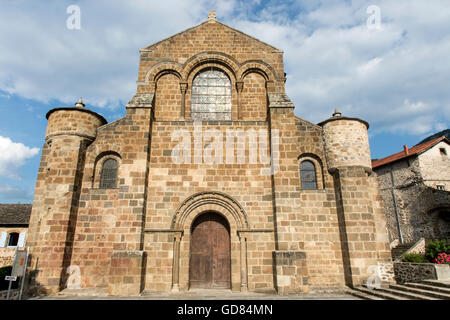 Europa, Francia, Haute Loire, Chamalieres-sur-Loire, Notre Dame Saint Gilles Foto Stock