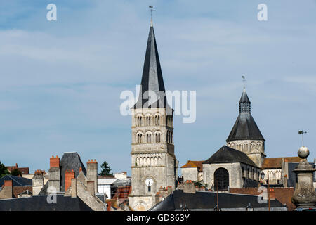 L'Europa, Francia, Nievre regione, La Charite sur Loire, la cattedrale di Notre Dame Foto Stock