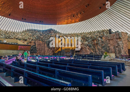 Interno della chiesa metropolitana di Helsinki Finlandia Foto Stock