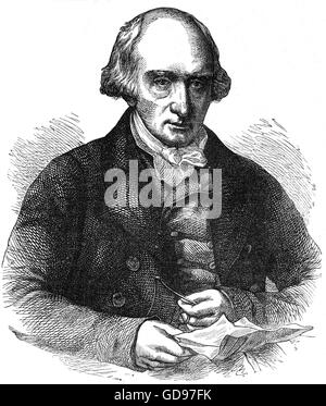 Warren Hastings (1732 - 1818), un statista inglese, fu il primo Governatore generale dell'India dal 1773 al 1785. Egli è stato accusato di corruzione e impeached nel 1787, ma dopo una lunga prova fu assolto nel 1795. Foto Stock