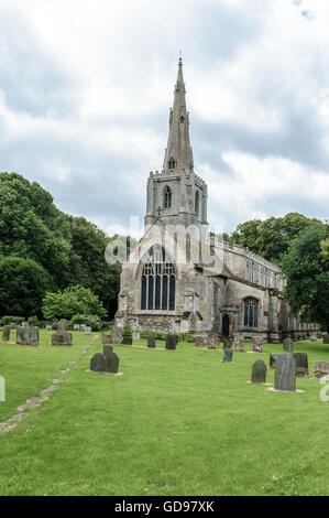 Basilica di Santa Maria e la Santa Chiesa di Rood, Donington, Lincolnshire, England Regno Unito Foto Stock