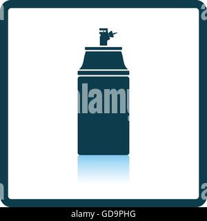 Verniciatura a spruzzo e la relativa icona. Ombra di design di riflessione. Illustrazione Vettoriale. Illustrazione Vettoriale