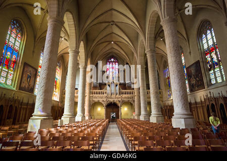 Lussemburgo, Lussemburgo - 17 giugno 2015: interno la Cattedrale di Notre Dame. Granducato di Lussemburgo. Originariamente era un Gesuita chu Foto Stock