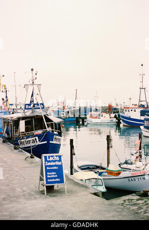 Germania, Meclenburgo-Pomerania Occidentale, Binz, Rügen in dicembre, pontile di sbarco Foto Stock