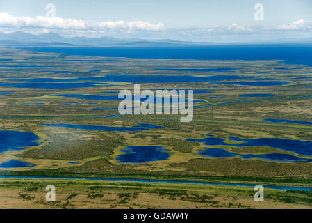 Mare chukchi,costa,Kotzebue,Alaska, STATI UNITI D'AMERICA,aereo Foto Stock