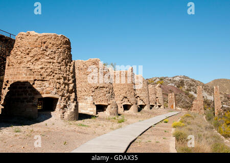 Forni di calcinazione - Lucainena de las Torres - Spagna Foto Stock