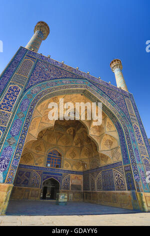 Iran,Esfahan città,Masjed-e Jame (Moschea del Venerdì),UNESCO patrimonio mondiale,Sud Iwan, Foto Stock