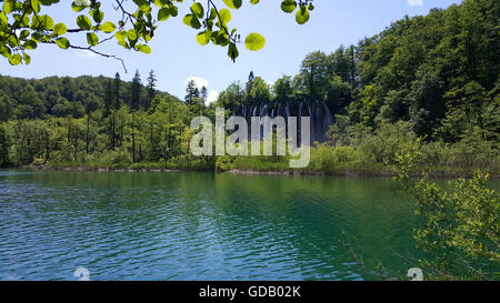 I Laghi di Plitvice in Croazia Foto Stock