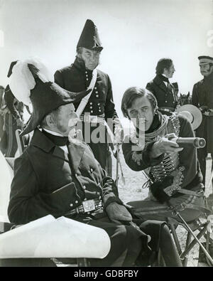FILM la carica della brigata di luce (1968, Tony Richardson) John Gielgud (Lord Raglan), sconosciuto, David Hemmings (Capitano Nolan) Foto Stock