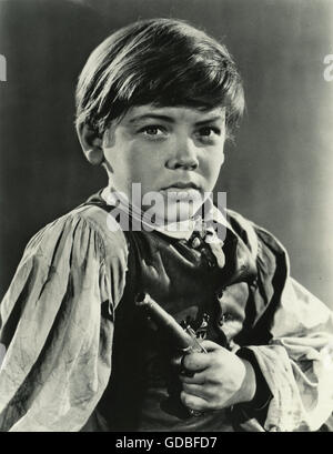 FILM Treasure Island (1950, Byron Haskin) Bobby Driscoll (Jim Hawkins) Foto Stock