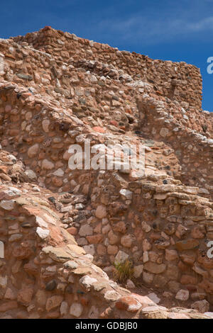 Tuzigoot Rovine Pueblo, Tuzigoot monumento nazionale, Arizona Foto Stock