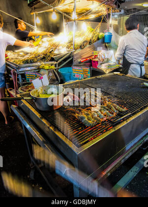 Chioschi e ristoranti, Hua Hin, Thailandia. Foto Stock