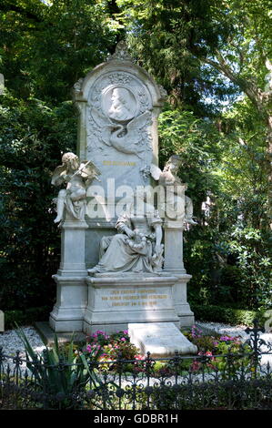 Schumann, Robert 8.6.1810 - 29.7.1856, musicista tedesco (compositore), sua tomba, Alter Friedhof, Bonn, Germania, Foto Stock