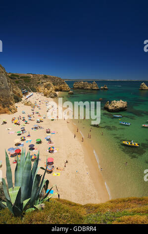 Praia Dona Ana, Algarve, PORTOGALLO Foto Stock