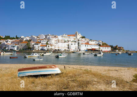 Porto di Ferragudo, Algarve, PORTOGALLO Foto Stock