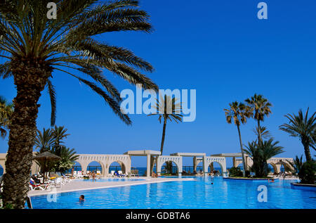 Hotel Zita Resort, Oasi Zarzis, isola di Djerba, Tunisia Foto Stock