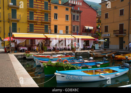 Castelletto di Brenzone, Lago di Garda, Italia Foto Stock